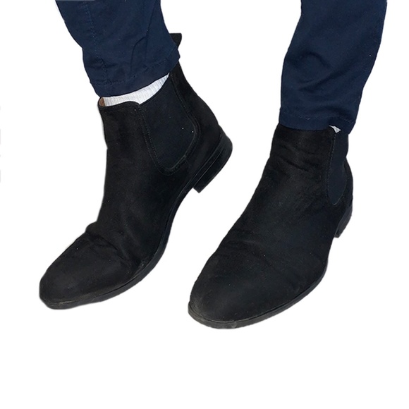 H&M Black Suede Chelsea Boots - Picture 4 of 4